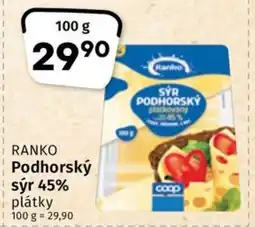 Coop RANKO Podhorský sýr 45% nabídka