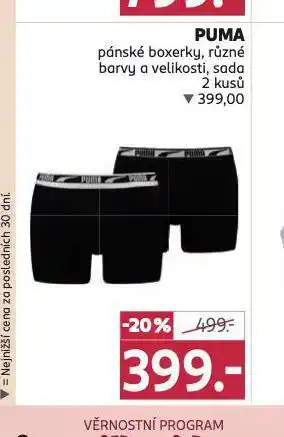 Rossmann Puma pánské boxerky nabídka