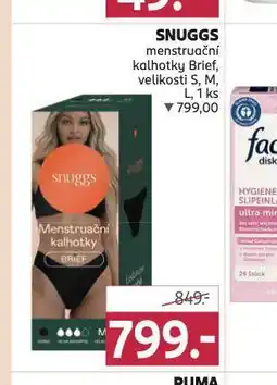 Rossmann Snuggs menstruační kalhotky nabídka