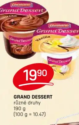 Flop Grand Dessert nabídka