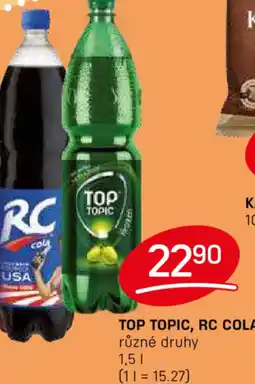 Flop TOP TOPIC, RC COLA nabídka