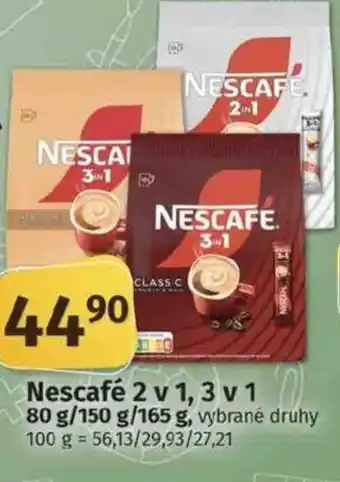 COOP TIP NESCAFE 2 v 1, 3 v 1 nabídka