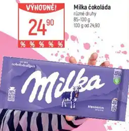 Globus MILKA čokoláda nabídka