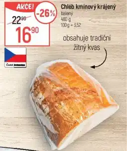 Globus Chléb Kmínový Krájený balený nabídka