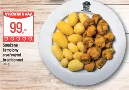 Globus Smažené žampiony s Vařenými Bramborami nabídka