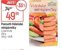 Globus Ponnath Vídeňské Minipárečky nabídka