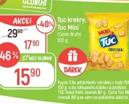 Globus TUC krekry, TUC Mini nabídka
