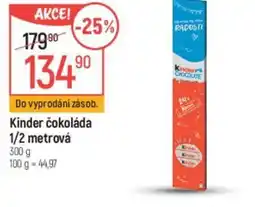 Globus KINDER čokoláda 1/2 metrová nabídka