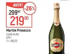 Globus MARTINI Prosecco nabídka