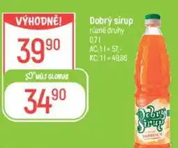 Globus DOBRY SIRUP nabídka
