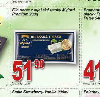 Lidl Filé porce z aljašské tresky mylord premium nabídka