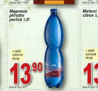 Lidl Magnesia přírodní perlivá nabídka