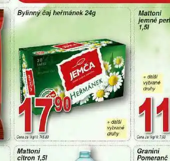 Lidl Jemča bylinný čaj heřmánek nabídka