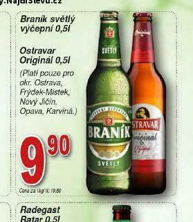 Lidl Pivo ostravar original nabídka