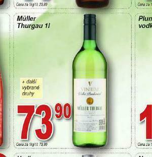 Lidl Müller thurgau nabídka