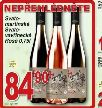 Lidl Svatomartinské, svatovavřinecké rosé nabídka