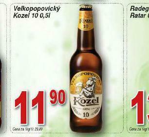 Lidl Pivo velkopopovický kozel 10 nabídka