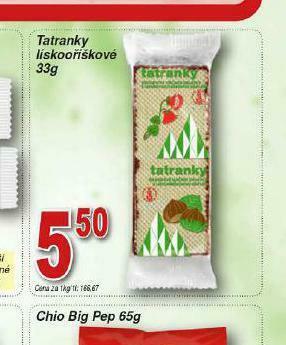 Lidl Tatranky lískooříškové nabídka