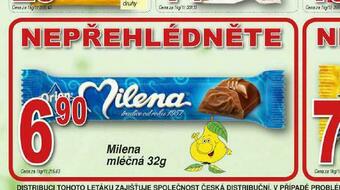 Lidl Milena mléčná nabídka