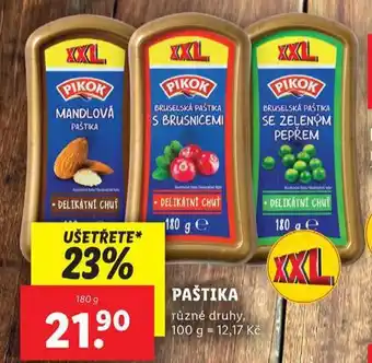 Lidl Paštika nabídka