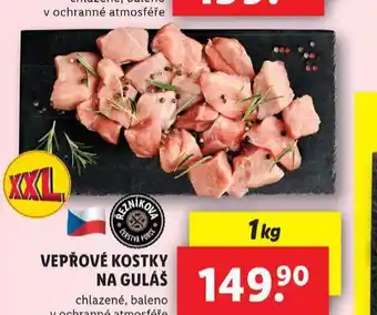 Lidl Vepřové kostky na guláš nabídka