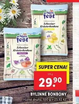 Lidl Bylinné bonbony nabídka