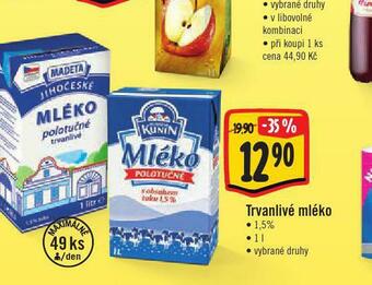 Jip Trvanlivé mléko 1,5% nabídka