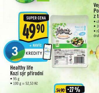 Jip Healthy life kozí sýr přírodní nabídka