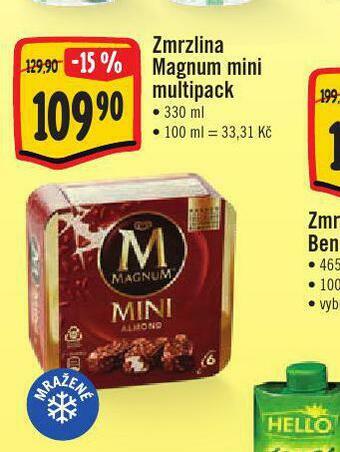 Jip Zmrzlina magnum mini multipack nabídka