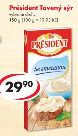 CBA PRÉSIDENT Tavený sýr nabídka