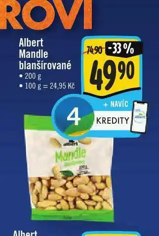Jip Albefrt mandle blanšírované nabídka