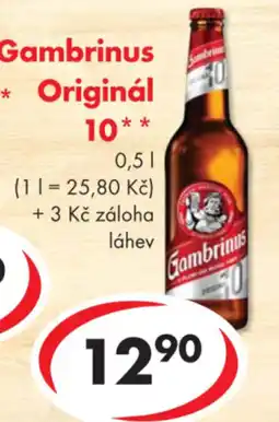 CBA Gambrinus Originál 10 nabídka