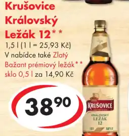 CBA Krušovice Královský Ležák 12 nabídka