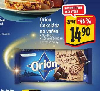 Jip Orion čokoláda na vaření nabídka