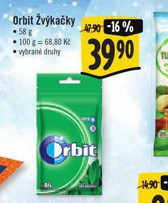 Jip Orbit žvýkačky nabídka