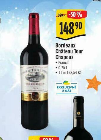 Jip Bordeaux chateau tour chapoux nabídka