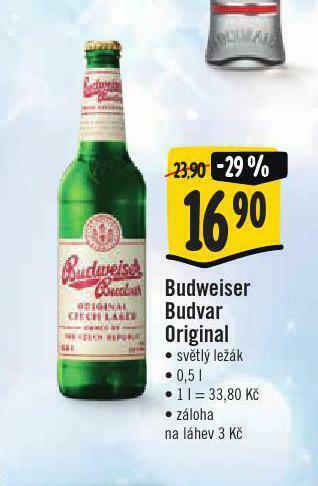Jip Budweiser budvar original nabídka