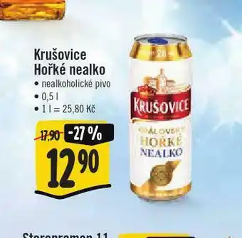 Jip Pivo krušovice hořké nealko nabídka
