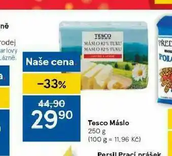 Tesco Tesco máslo 29,9 nabídka