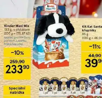 Tesco Kinder maxi mix nabídka