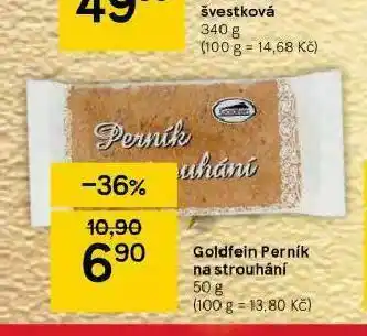 Tesco Goldfein perník na strouhání nabídka