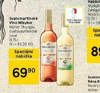 Svatomartinské víno mikulov