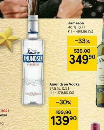 Tesco Amundsen vodka nabídka