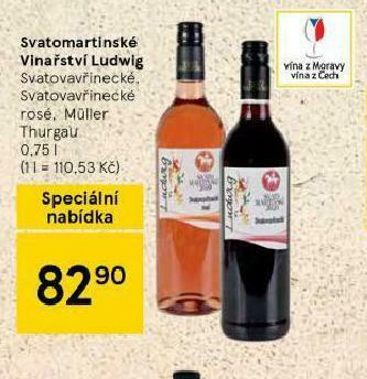 Tesco Svatomartinské vinařství ludwig nabídka