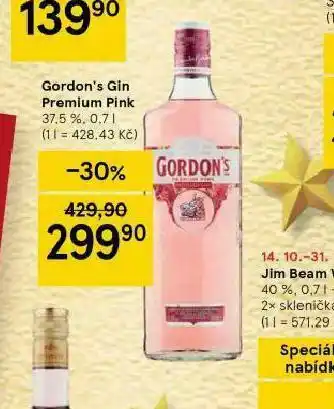 Tesco Gordon´s gin premium pink nabídka