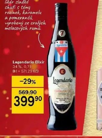Tesco Legendario elixír nabídka