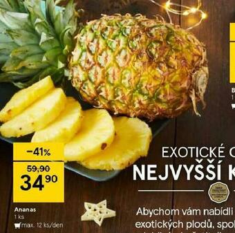 Tesco Ananas nabídka