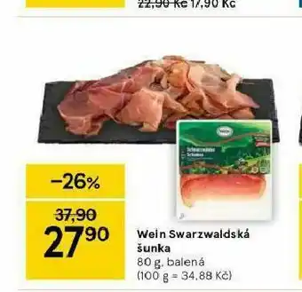 Tesco Wein swarzwaldská šunka nabídka