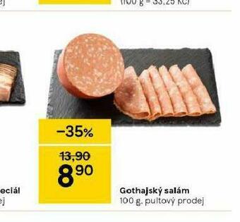 Tesco Gothajský salám nabídka