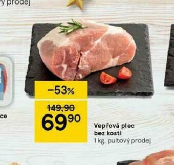 Tesco Vepřová plec bez kosti nabídka